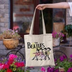 υφασμάτινη εκρού τσάντα