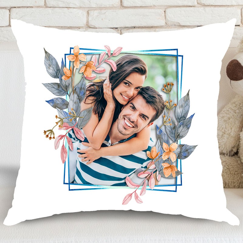 Μαξιλάρι Λουλούδια με φωτογραφία