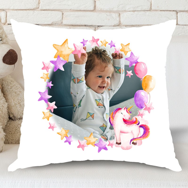 Μαξιλάρι Μονόκερος με φωτογραφία