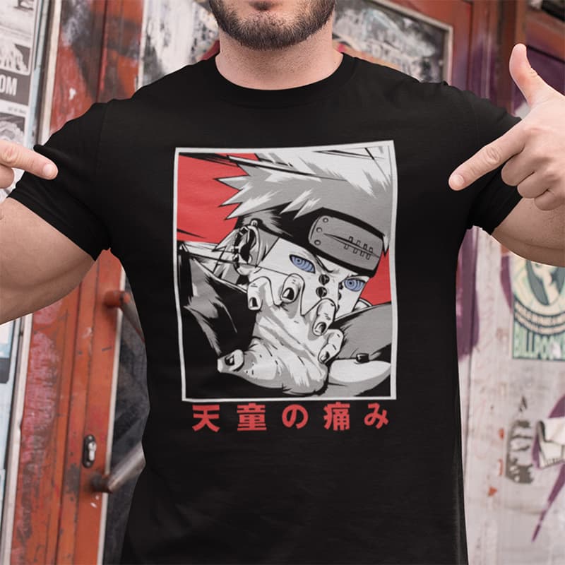 μαύρο t-shirt με τον Pain από το Naruto