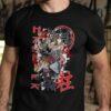 Μαύρο unisex t-shirt με στάμπα Demon Slayer Hashira Pillars